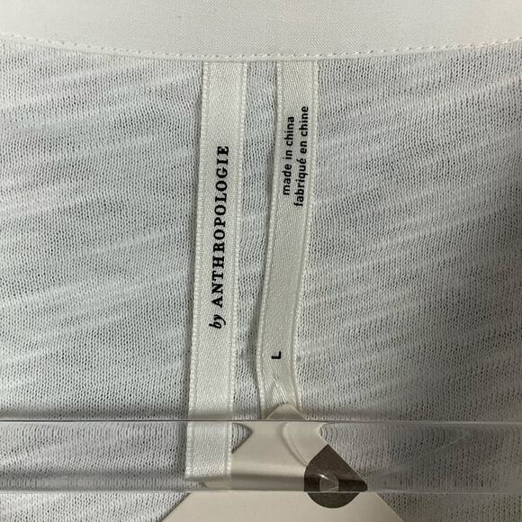 ANTHROPOLOGIE Oakley Gauze Shirt Top Button Down Ivory White NWT NEW Lg Peasant - Picture 8 of 16